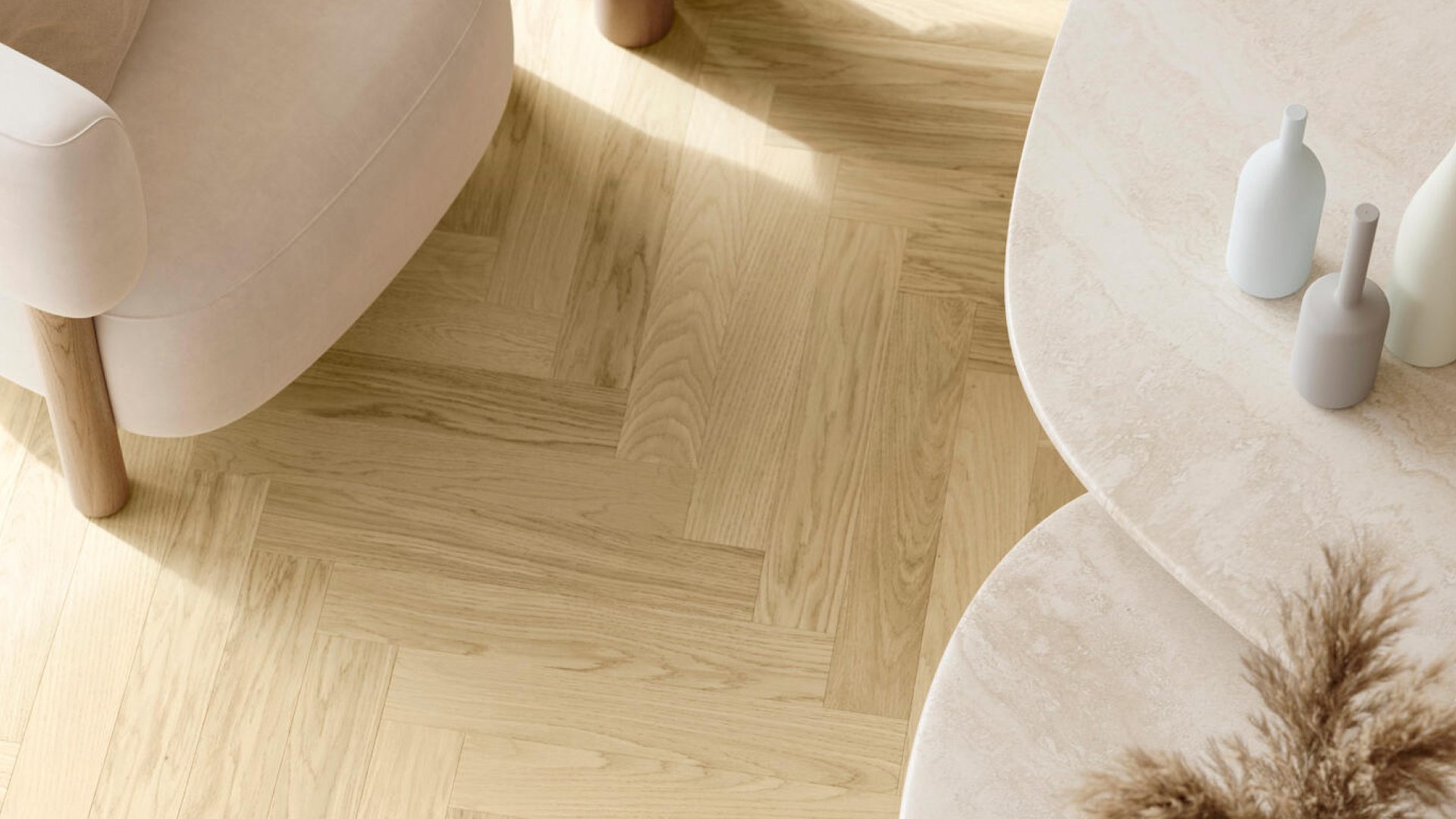 Strong Wood Floor - Parqwood - Nude Herringbone Calm