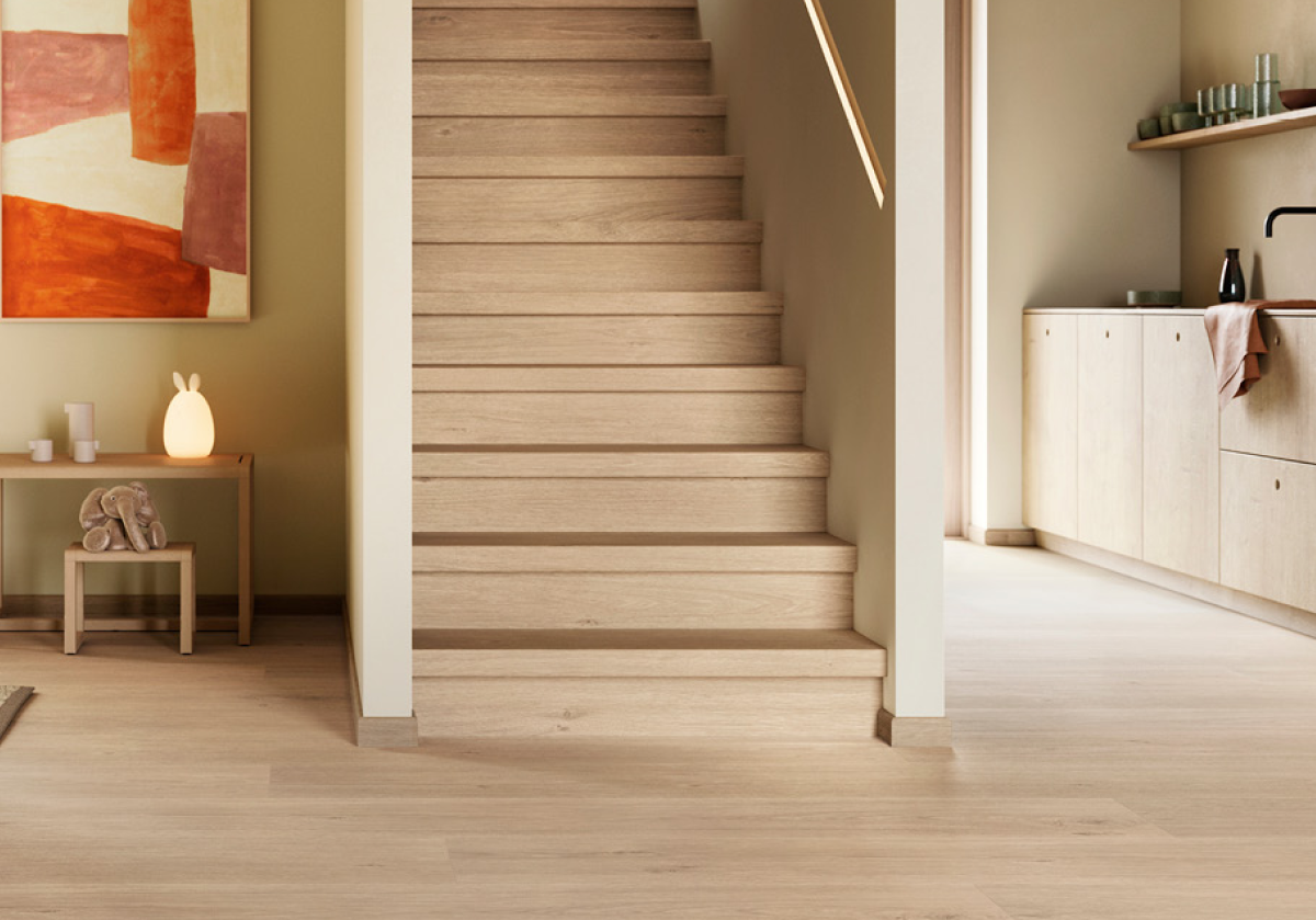 Stair nose - high pressure floor - Santorini Oak