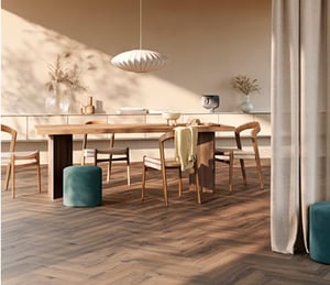 Dark floor in living room? Here's how to make it light and spacious