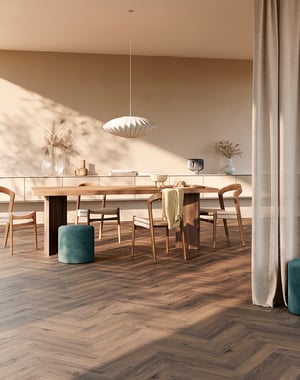Dark floor in living room? Here's how to make it light and spacious