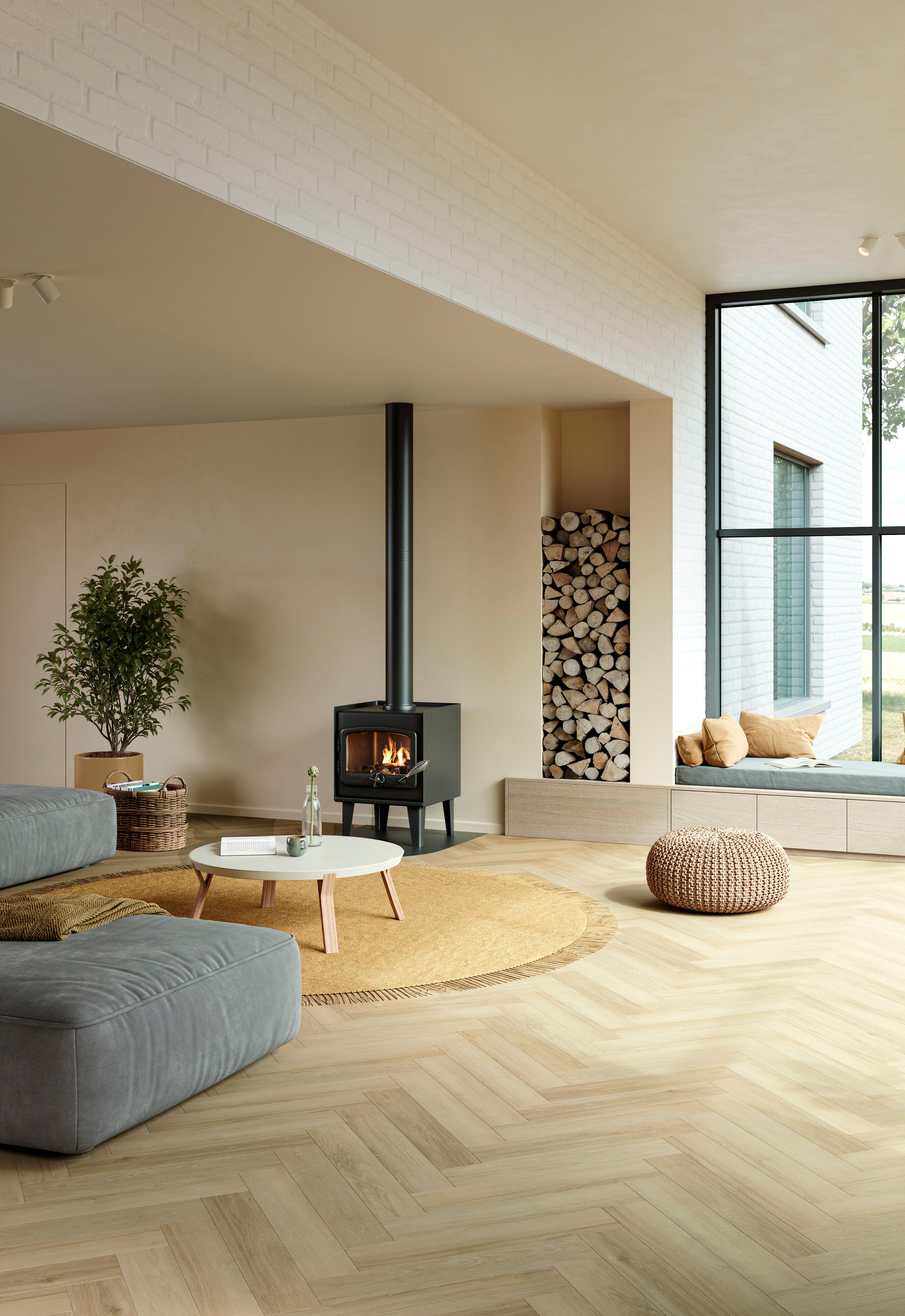 Panele winylowe - Zenn Click Comfort 55 Herringbone - Sorrento